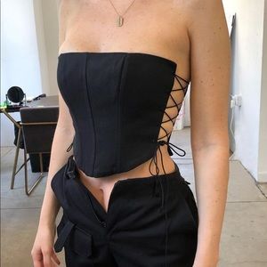 Danielle Guizo double lace corset